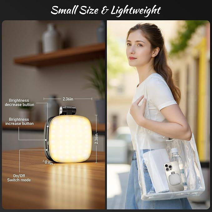 Magnetic Selfie Light for Phone: 5 Led Mode