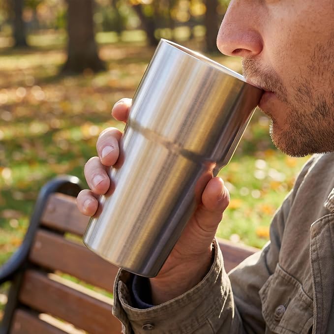 MEWAY 16oz Tumbler Double Wall Vacuum Insulated Travel Mug Bulk, Stainless