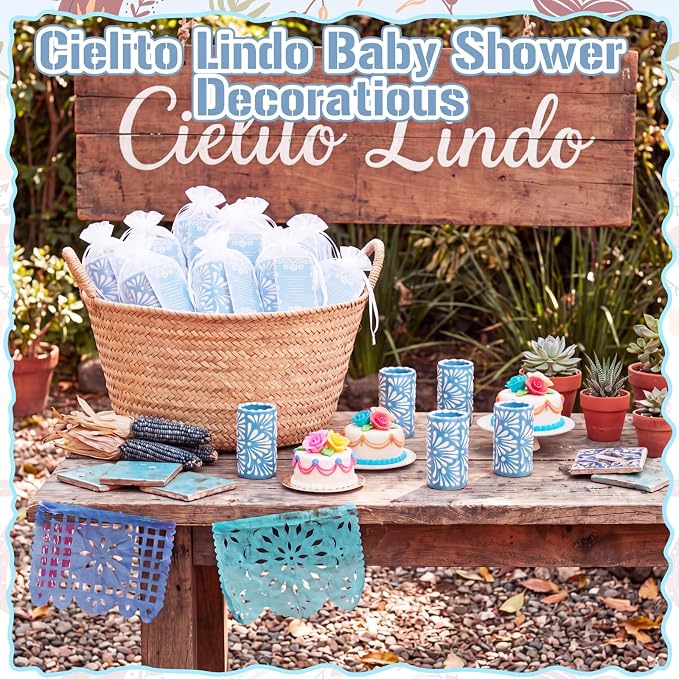 24 Set Cielito Lindo Party Favors, Handleless | Mexican Tequila Shot Glasses