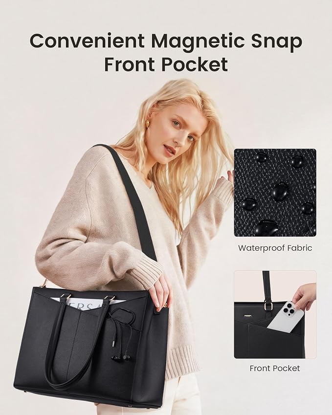 LOVEVOOK Lunch Tote Bag for Women, 3 in 1 Work Bag