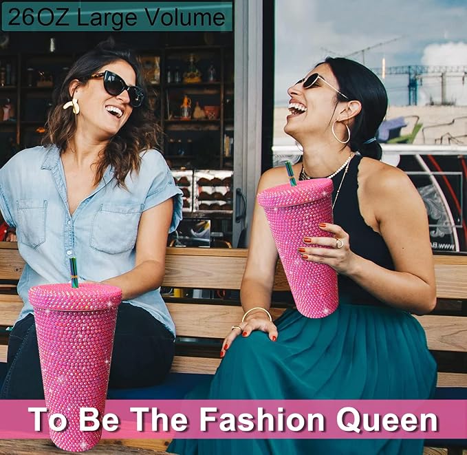 26oz Bling Rhinestone Tumbler