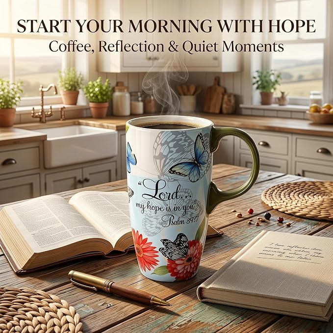 Topadorn 17oz Ceramic Travel Mug