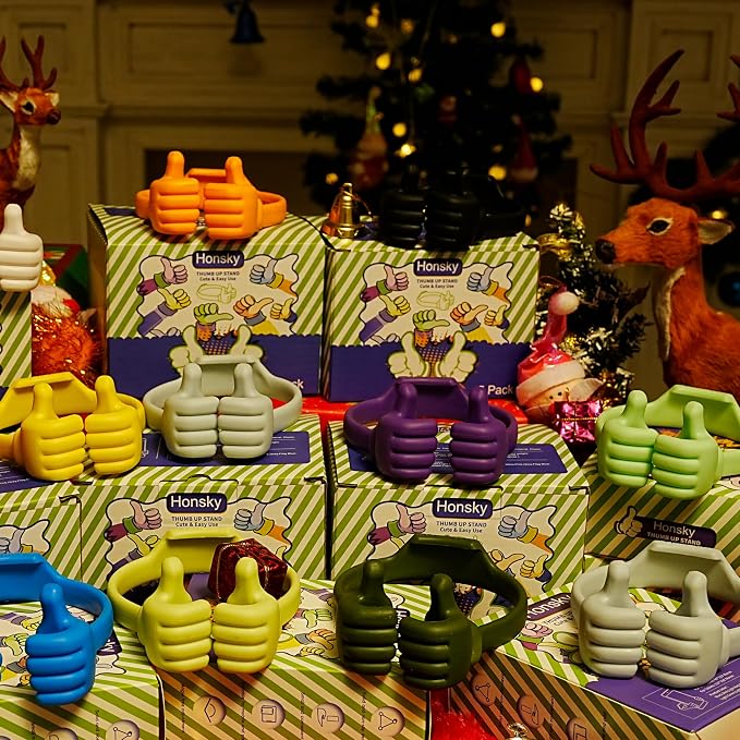 Honsky Thumbs up Cell Phone Stand, Stocking Stuffers Idea, Ok Stand Tablet