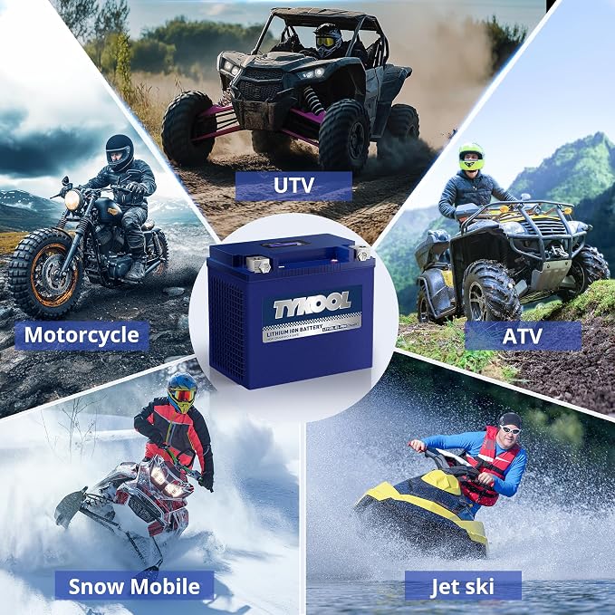TYKOOL YIX30L/YTX30L-BS High Performance LiFePO4 Lithium Motorcycle Battery