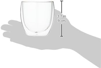 Bodum Double Wall Glasses pack of 2 PAVINA - 250ml Coffee Cups - Dishwasher