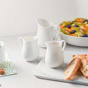 Gurygo 2 Pack 16 Oz Classic White Creamer