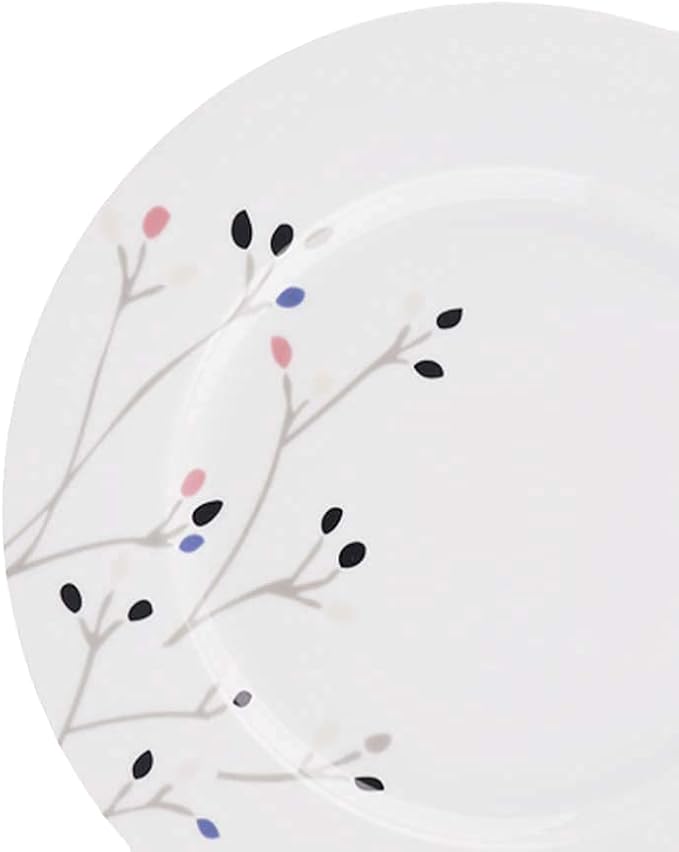 Amazon Basics 18-Piece Complete Kitchen Dinnerware Set, Microwave and