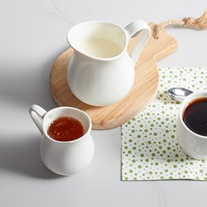 Gurygo 2 Pack 10 Oz Classic White Creamer