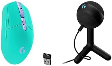 Logitech G305 Lightspeed Wireless Gaming Mouse, Mint + Yeti Orb RGB Gaming