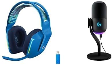 Logitech G733 Lightspeed Wireless Gaming Headset +Yeti GX Dynamic RGB Gaming