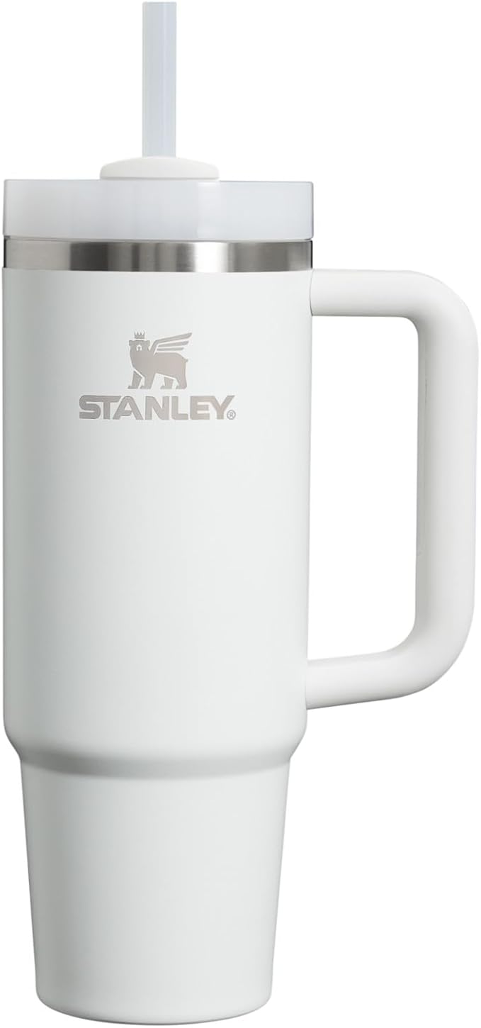 STANLEY Quencher H2.0 Flow State Tumbler, 30 oz, Frost | Handle and Straw |