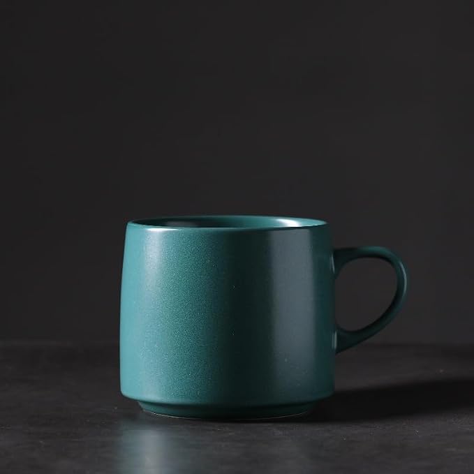 12oz Japanese Style Minimalistic Asian Rustic Reactive Glaze Ceramic Pottery