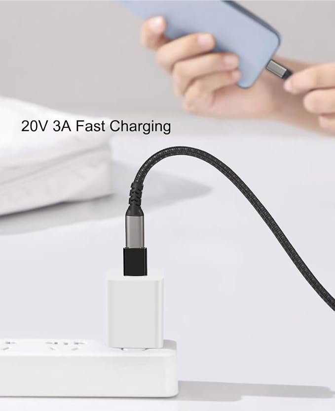 USB A Male to USB C Female OTG Adapter, USB 3.2 GEN2 10Gbps One-Sided