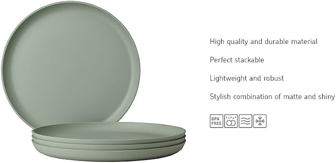 Mepal - Dinner plate Silueta - Dishwasher & microwave resistant - Plastic