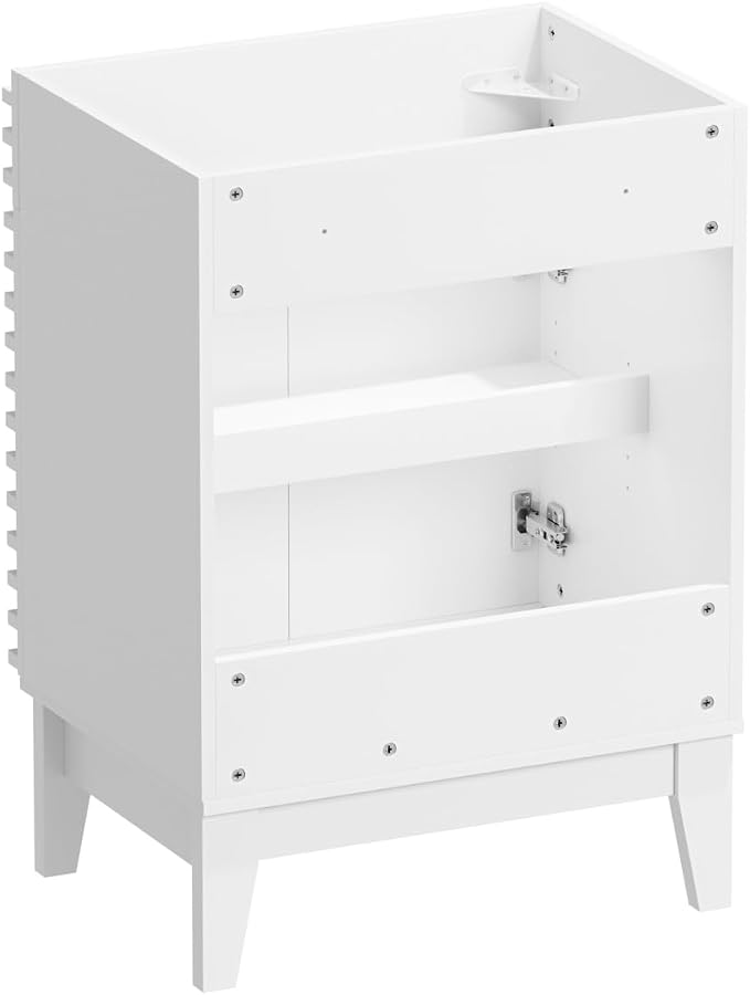 24" Bathroom Vanity, Mid-Century Freestanding Bathroom Cabinet Vanity