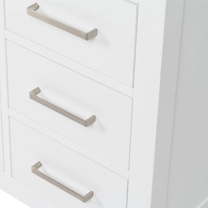 Cambridge 55" White Bathroom Vanity