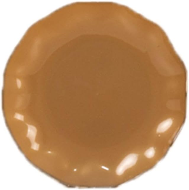 Efavormart 10 Pack | Gold 6" Round Plastic Dessert Salad Plates, Disposable