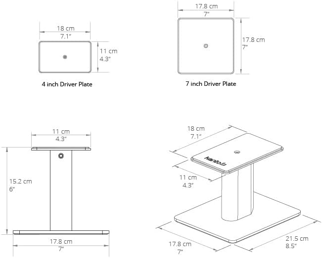 Kanto SP6HD Desktop Speaker Stands