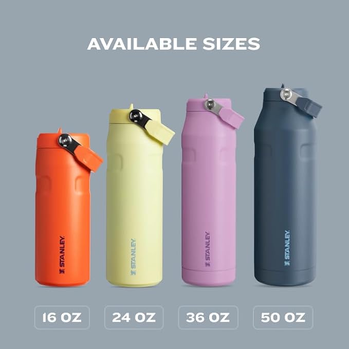 Stanley IceFlow Flip Straw 2.0 Water Bottle 50 OZ | Built-In Straw