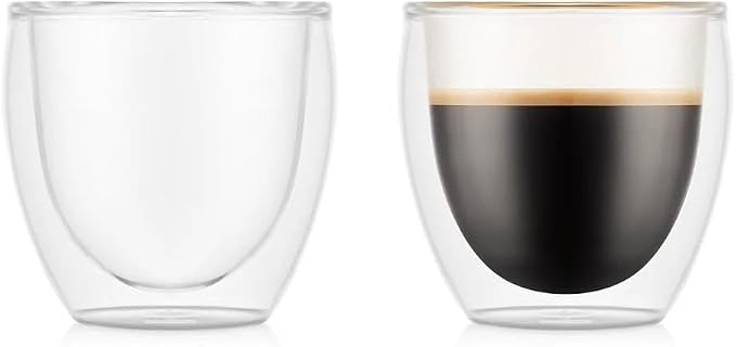 BODUM 4557-10 PAVINA Double Walled Thermo Glasses 0.08 L, 2.5 oz