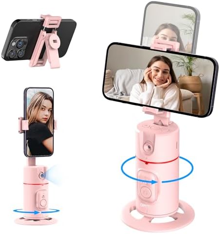 Auto Face Tracking Phone Holder, Gesture Control & Remote, Face Tracking Tripod