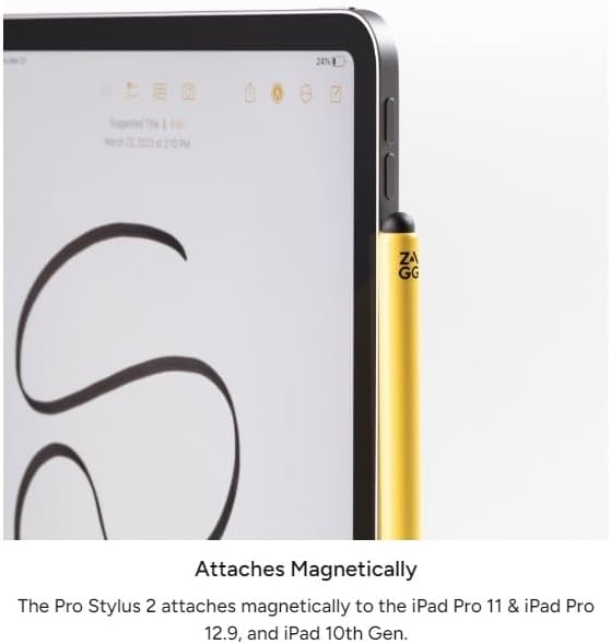ZAGG Pro Stylus 2 with Active & Capacitive Tips, Palm Rejection, Tilt