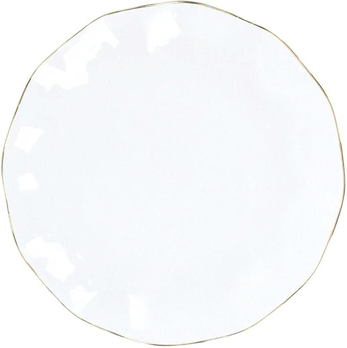 Efavormart 10 Pack | Clear 6" Round Plastic Dessert Salad Plates, Disposable