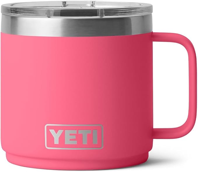 YETI Rambler 14 oz Ceramic Lined Stackable Mug, Vacuum Insulated, Stainless
