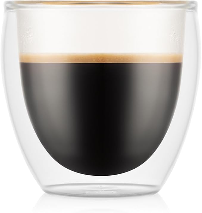BODUM 4557-10 PAVINA Double Walled Thermo Glasses 0.08 L, 2.5 oz