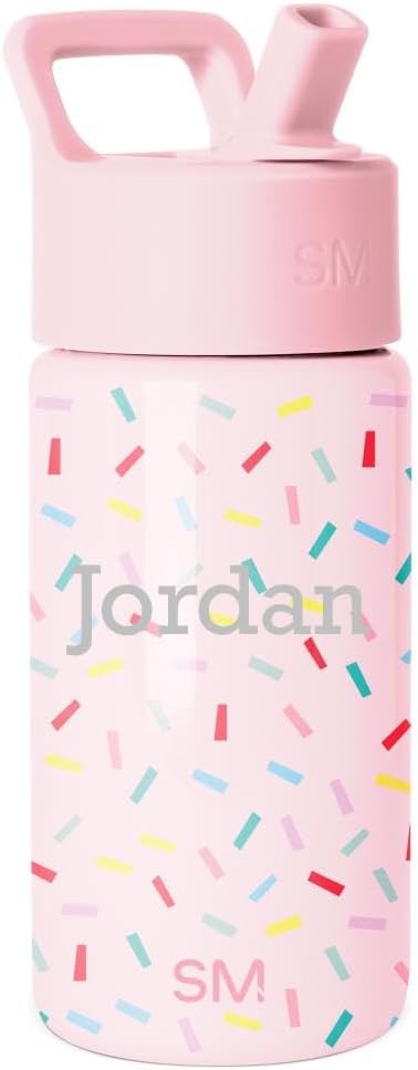 Simple Modern Personalized Kids Water Bottle | 14oz | Confetti | Insulated
