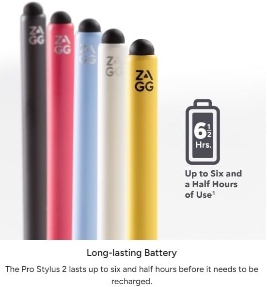 ZAGG Pro Stylus 2 with Active & Capacitive Tips, Palm Rejection, Tilt
