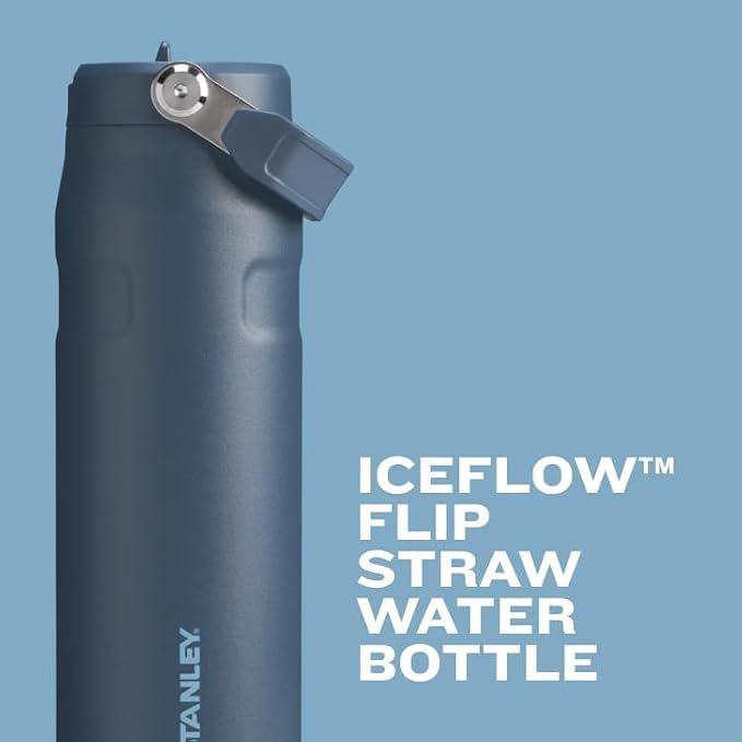 Stanley IceFlow Flip Straw 2.0 Water Bottle 24 oz | Built-In Straw