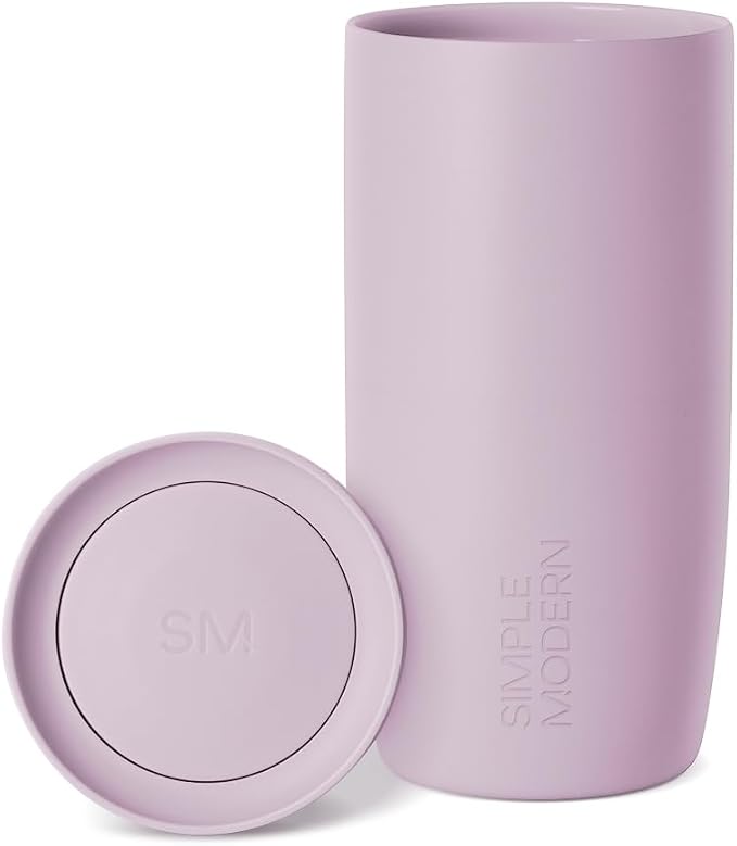 Simple Modern Insulated Travel Coffee Mug 360° Lid | 16oz | Lavender | Voyager