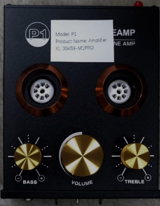Douk Audio P1 Vacuum Tube Bluetooth Preamplifier, GE5654 Audio Preamp, Hi-Fi