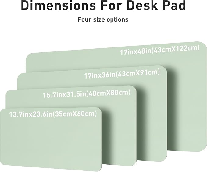 Aothia Large PU Leather Desk Pad Protector