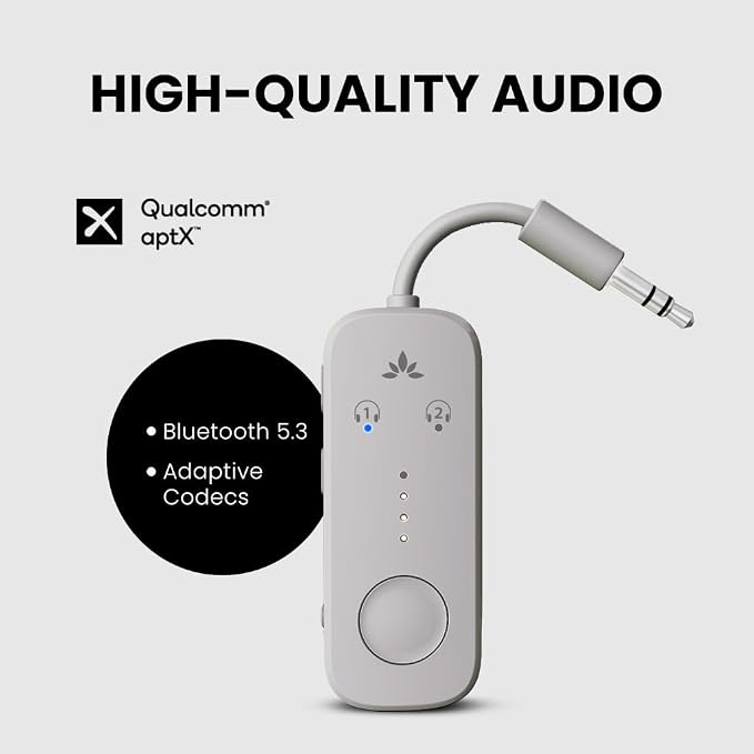 Avantree Relay - Airplane Bluetooth 5.3 Adapter