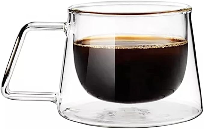 M Kae Home, Double Wall Glass Cup, 200 ml