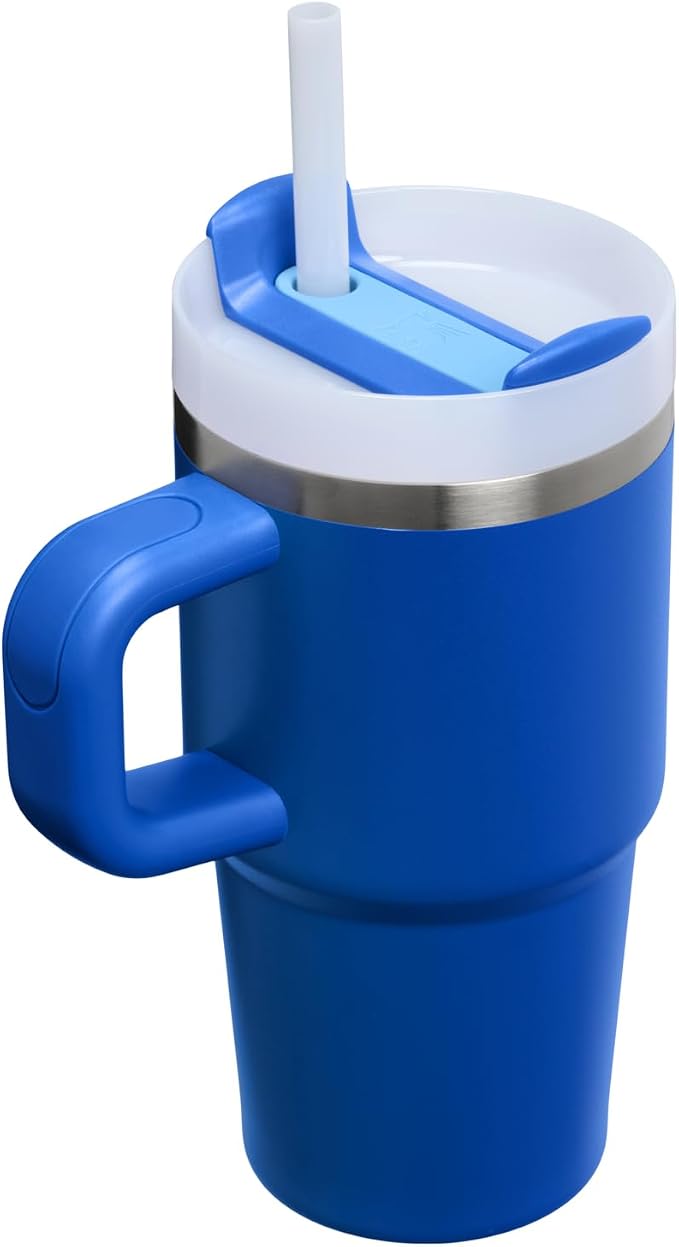 STANLEY Quencher H2.0 Flow State Tumbler, 20 oz, Cobalt | Handle and Straw |