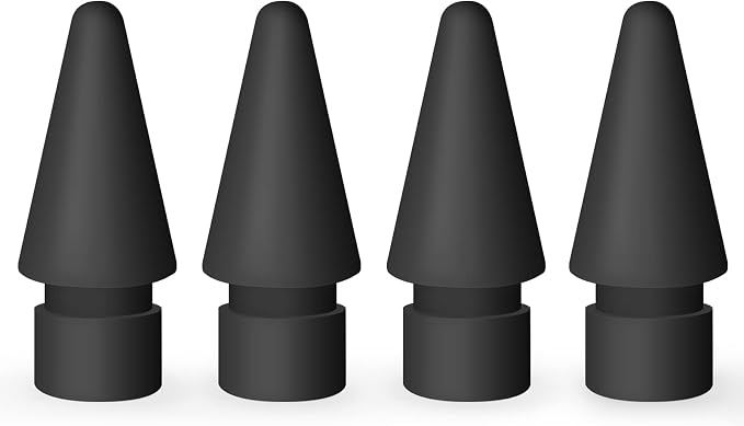 MEKO 4 Pack Replacement Tips for Apple Pencil 1st Gen & 2nd Gen, Pen Nibs for
