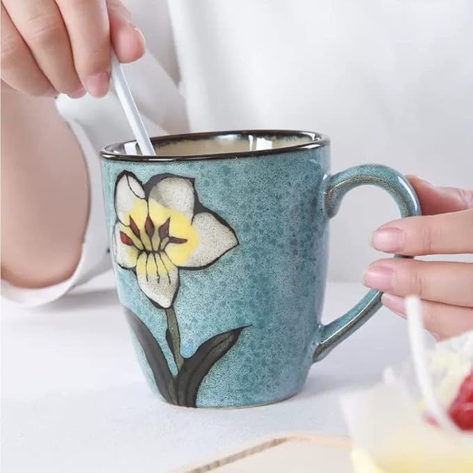 Ceramics 12oz Coffee mugs, Coffee cups, Tea mugs, Kiln Glazing Process