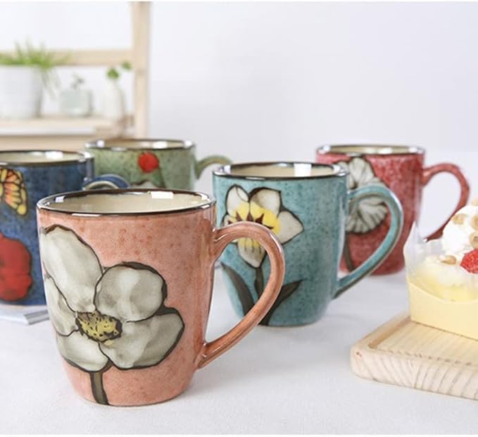Ceramics 12oz Coffee mugs, Coffee cups, Tea mugs, Kiln Glazing Process