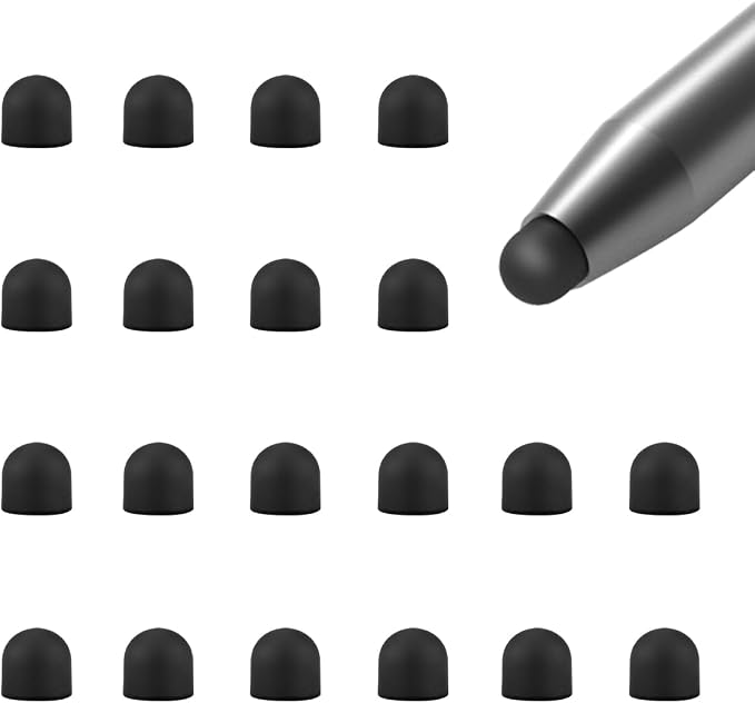 20Pcs Replacement Tips Silicone Rubber Touch Screen Pens Tips