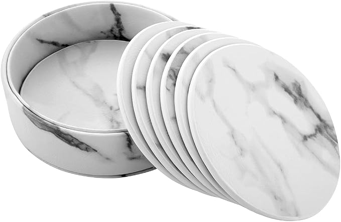 Coaster Round, Coffee Shop, Hotel Non-Slip Drink Pad and Storage Box
