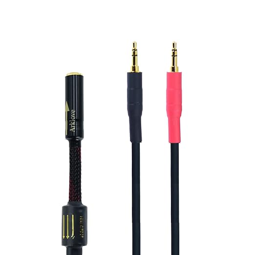 Arklove 15ft Shielded 1/8" aux Input 3.5mm Female to 2X 3.5 Output Splitter