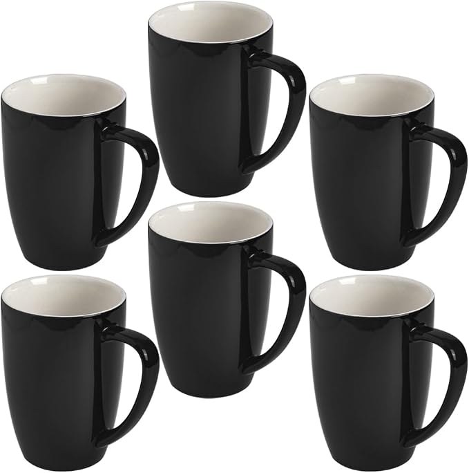 homEdge Porcelain Mug Set, 16 Ounces Cup