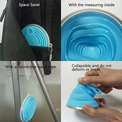 IYYI Collapsible Cups for Traveling, Silicone Collapsible Cups, Camping Mugs
