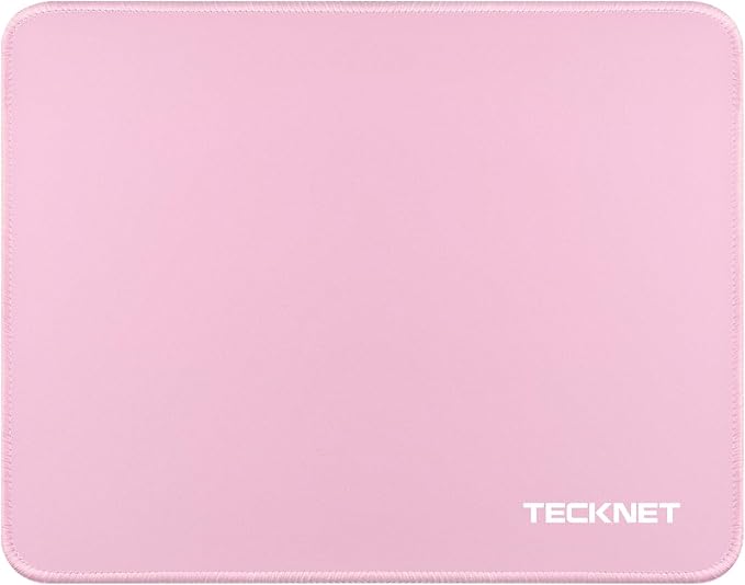 TECKNET Mouse Pad with Anti-fray Stitchin, Waterproof Surface & Non-Slip Rubber