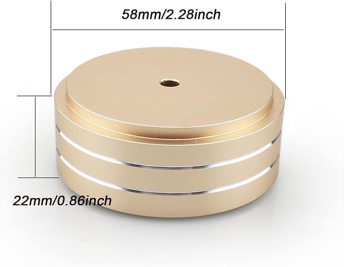 Tertullus 4 Pcs Speaker Feet Aluminum HiFi Turntable Feet Isolation Feet
