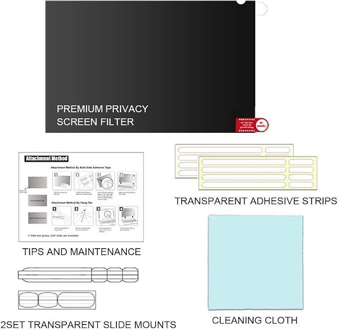 19.5 Inch - 16:9 Aspect Ratio - Computer Privacy Screen Filter