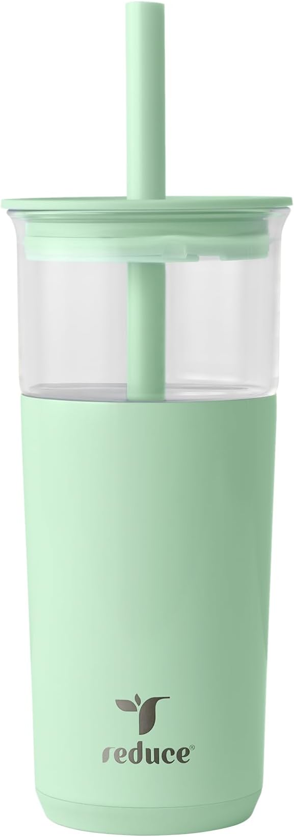 REDUCE Aspen - 20oz Vacuum Insulated Glass Tumbler - Extra Wide Straw & Lid |